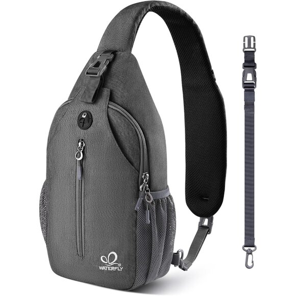 Stylish Crossbody Sling Backpack with Adjustable Strap & Earphone Access - Picture 1 of 6